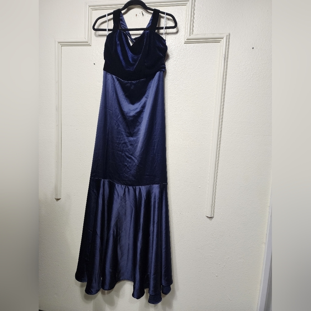 Lulus Mesmerizing Impression Navy Blue Mixed Medi… - image 7